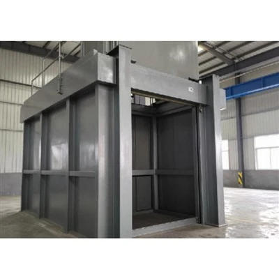 Machine-Room-Less Freight Elevator